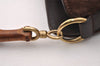 Authentic GUCCI Bamboo 2Way Shoulder Hand Bag Purse Suede Leather Brown 2508I