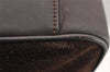 Authentic GUCCI Bamboo 2Way Shoulder Hand Bag Purse Suede Leather Brown 2508I