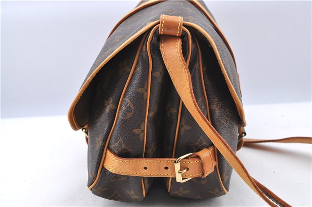 Auth Louis Vuitton Monogram Saumur 30 Shoulder Cross Body Bag M42256 LV 2510B