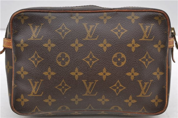 Authentic Louis Vuitton Monogram Compiegne 23 Clutch Hand Bag M51847 LV 2510D