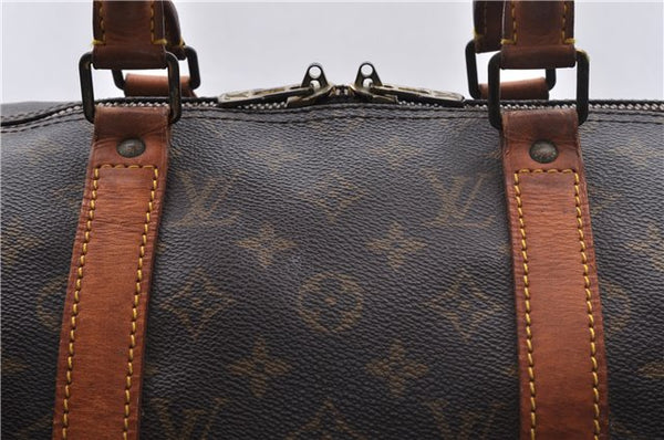 Auth Louis Vuitton Monogram Keepall Bandouliere 50 Boston Bag M41416 LV 2512D