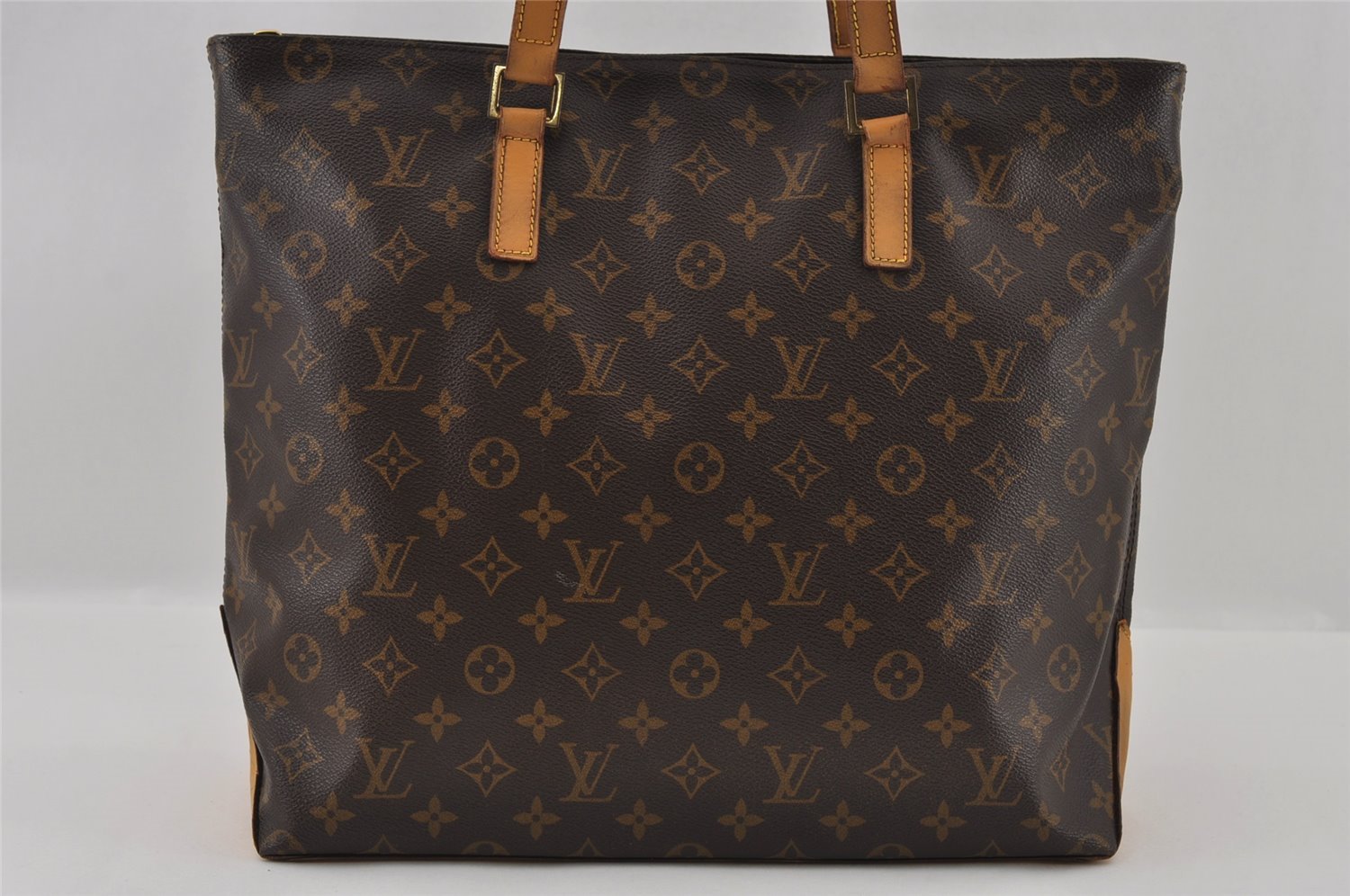 Authentic Louis Vuitton Monogram Cabas Mezzo Shoulder Tote Bag M51151 Junk 2513I