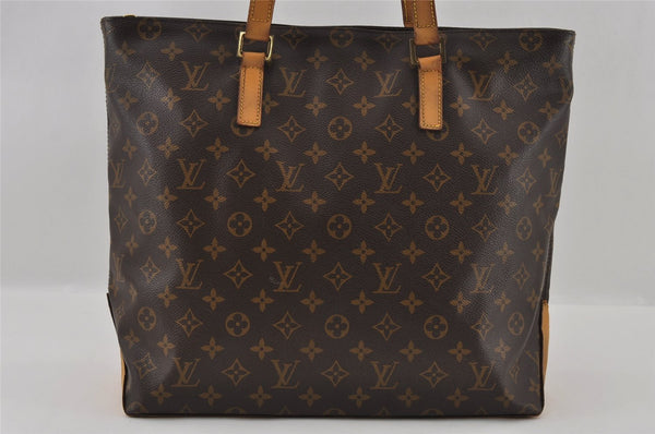 Authentic Louis Vuitton Monogram Cabas Mezzo Shoulder Tote Bag M51151 Junk 2513I