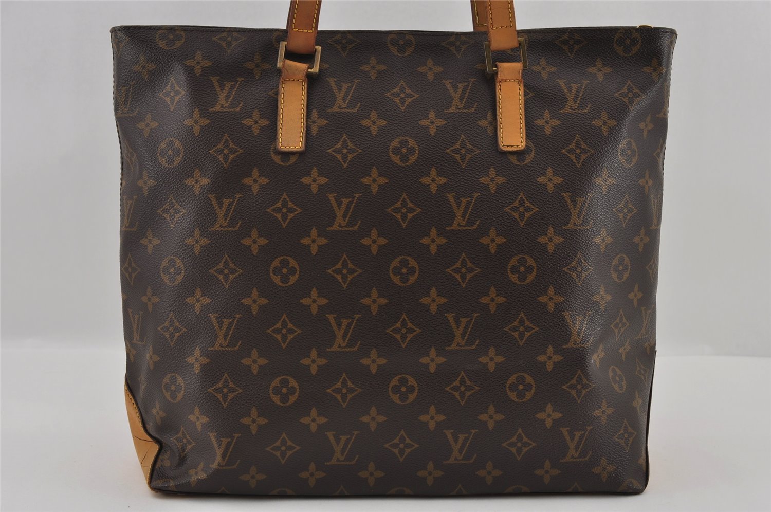 Authentic Louis Vuitton Monogram Cabas Mezzo Shoulder Tote Bag M51151 Junk 2513I