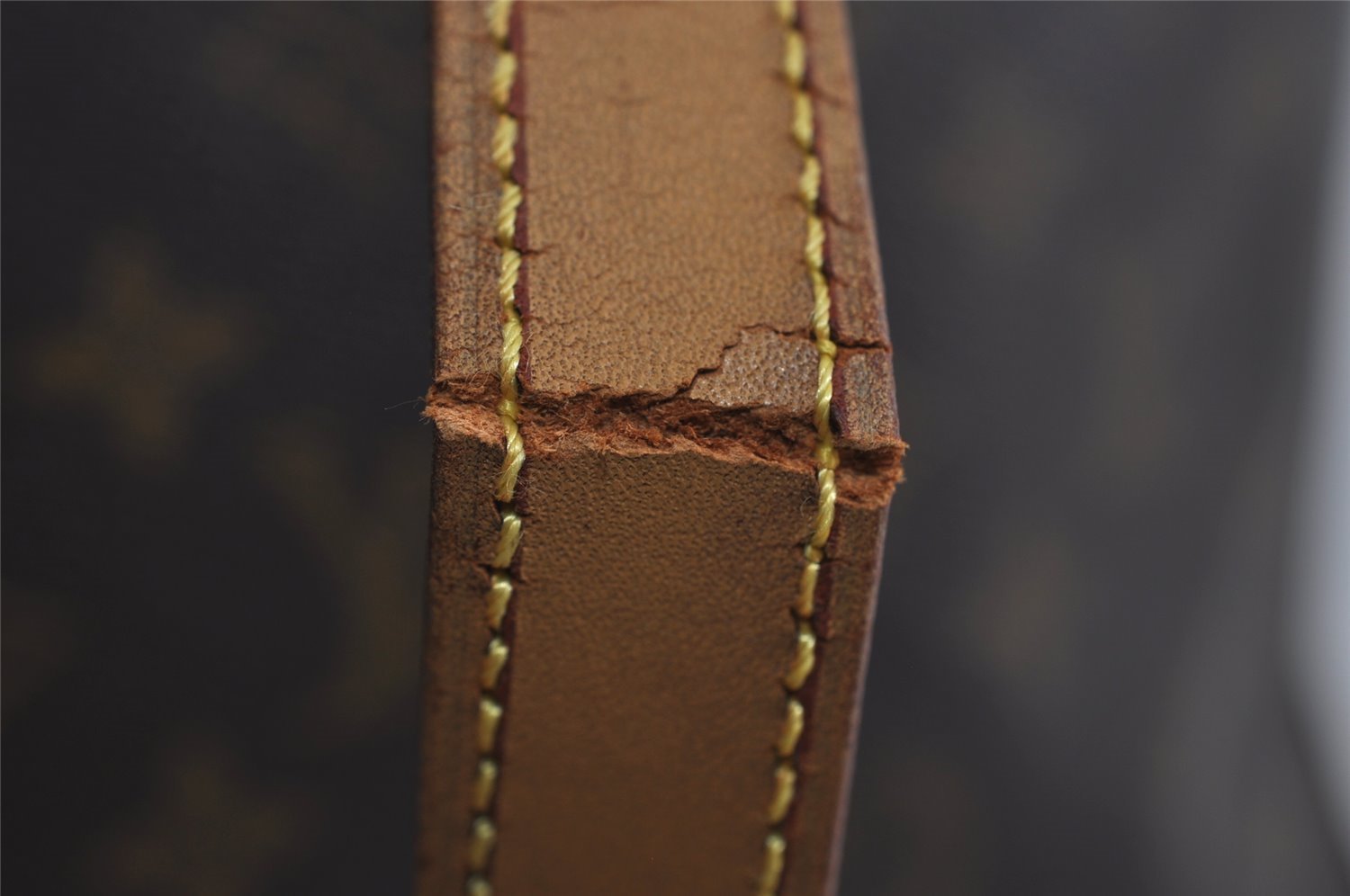 Authentic Louis Vuitton Monogram Cabas Mezzo Shoulder Tote Bag M51151 Junk 2513I