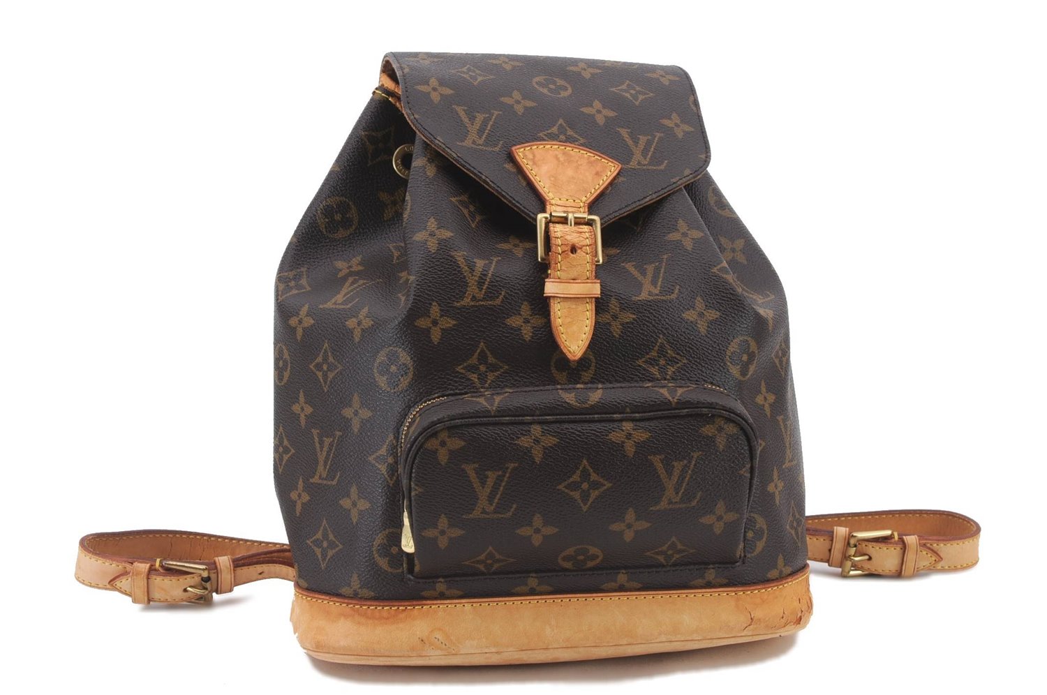 Authentic Louis Vuitton Monogram Montsouris MM Backpack M51136 LV 2514D