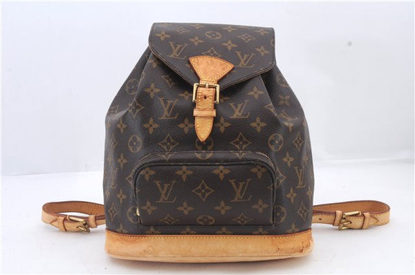 Authentic Louis Vuitton Monogram Montsouris MM Backpack M51136 LV 2514D