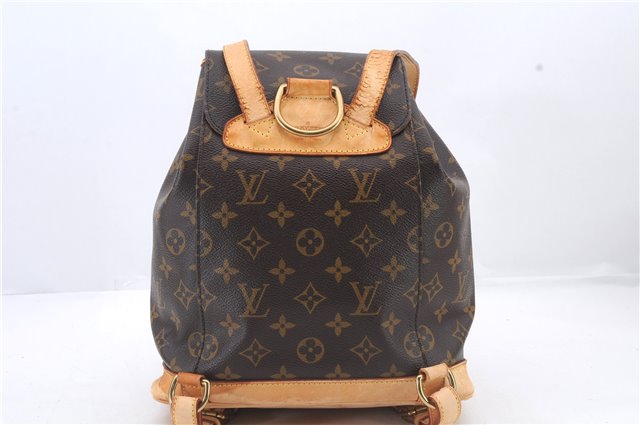 Authentic Louis Vuitton Monogram Montsouris MM Backpack M51136 LV 2514D