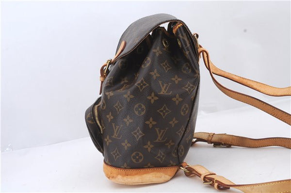 Authentic Louis Vuitton Monogram Montsouris MM Backpack M51136 LV 2514D