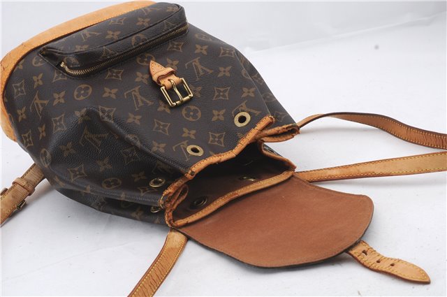 Authentic Louis Vuitton Monogram Montsouris MM Backpack M51136 LV 2514D