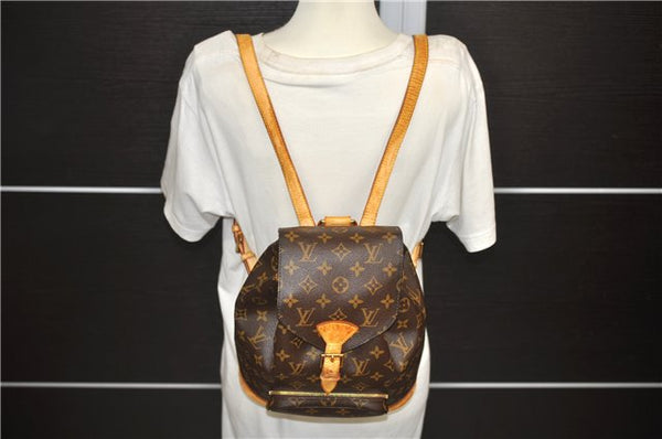 Authentic Louis Vuitton Monogram Montsouris MM Backpack M51136 LV 2514D