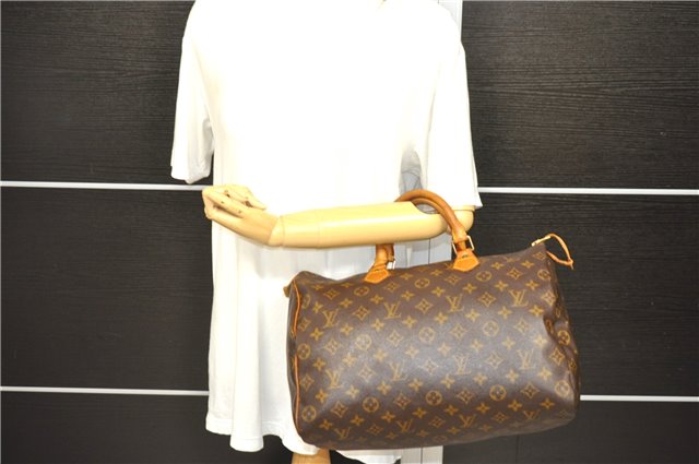 Authentic Louis Vuitton Monogram Speedy 35 Hand Bag M41524 LV 2515D