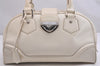 Authentic Louis Vuitton Epi Bowling Montaigne GM Hand Bag White M5931J LV 2516I