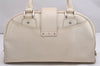 Authentic Louis Vuitton Epi Bowling Montaigne GM Hand Bag White M5931J LV 2516I