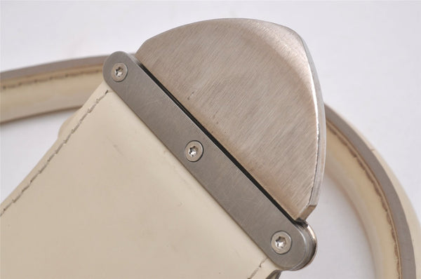 Authentic Louis Vuitton Epi Bowling Montaigne GM Hand Bag White M5931J LV 2516I