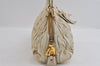 Authentic PRADA Vintage Nappa Gaufre Shoulder Hand Bag Leather White 2517I