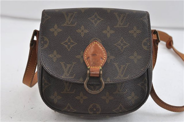 Auth Louis Vuitton Monogram Saint Cloud PM Shoulder Cross Bag M51244 LV 2518D