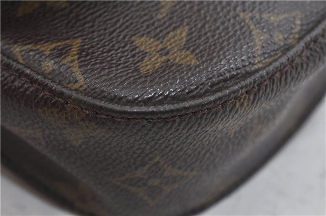 Auth Louis Vuitton Monogram Saint Cloud PM Shoulder Cross Bag M51244 LV 2518D