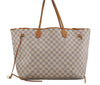 Authentic Louis Vuitton Damier Azur Neverfull GM N51108 Shoulder Tote Bag 2518I