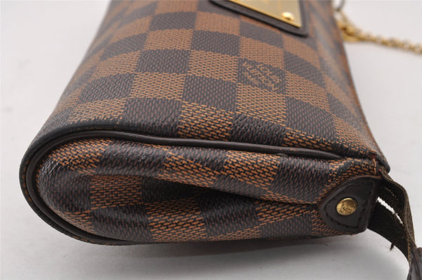 Auth Louis Vuitton Damier Eva 2Way Shoulder Accessories Pouch N55213 LV 2519I