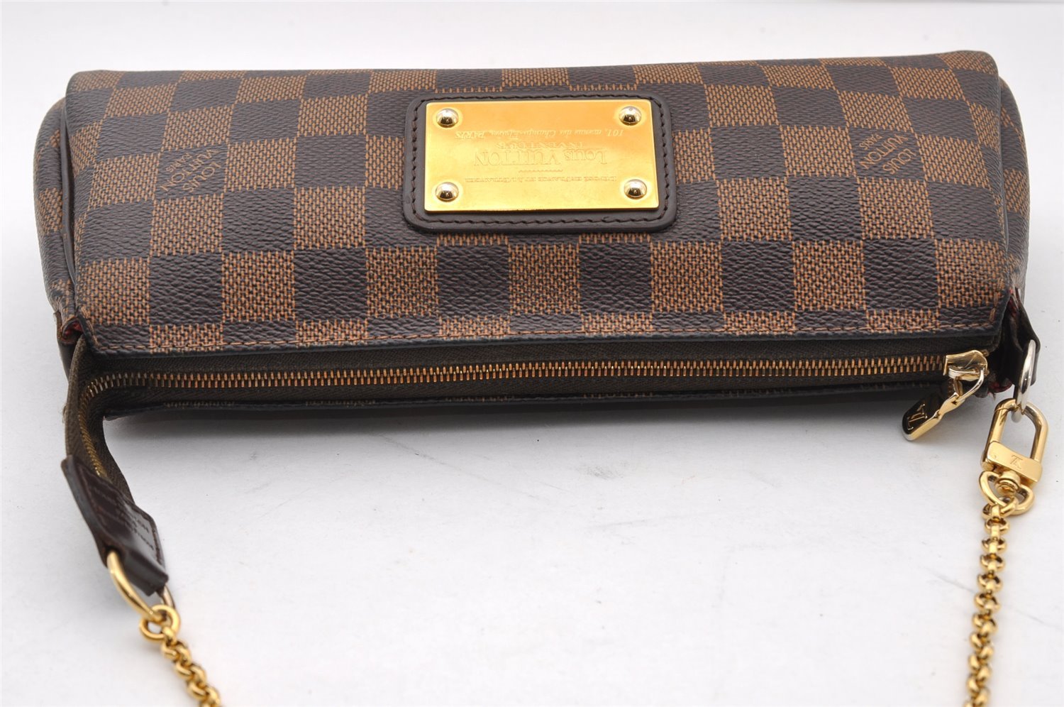 Auth Louis Vuitton Damier Eva 2Way Shoulder Accessories Pouch N55213 LV 2519I