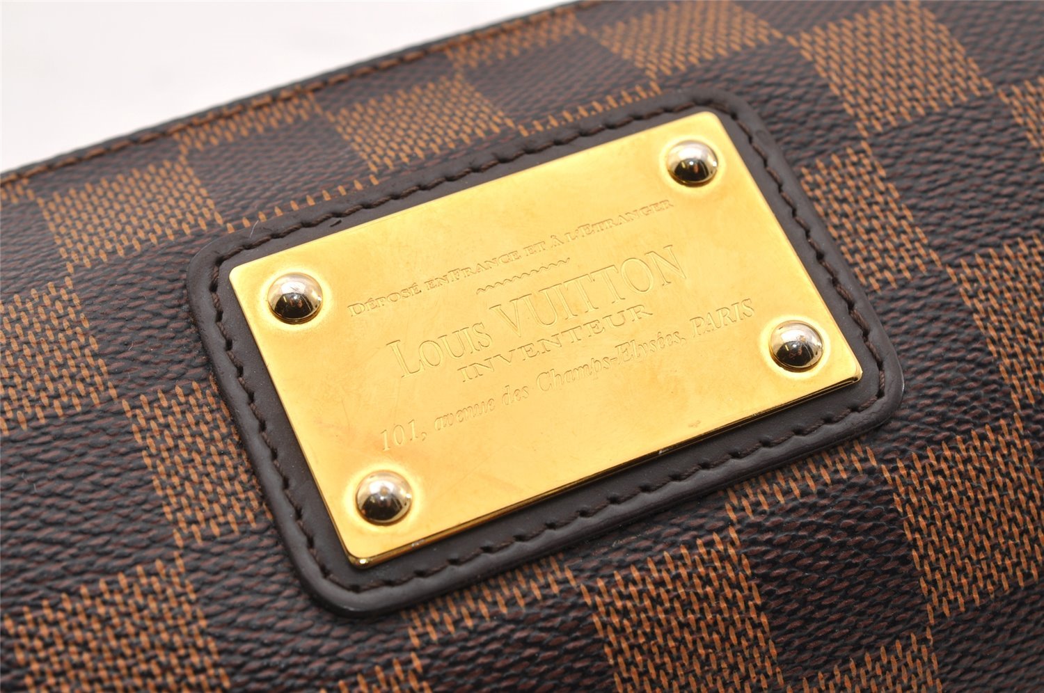 Auth Louis Vuitton Damier Eva 2Way Shoulder Accessories Pouch N55213 LV 2519I