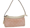 Authentic GUCCI Vintage Hand Bag Pouch Purse GG Canvas Leather 154432 Pink 2520I