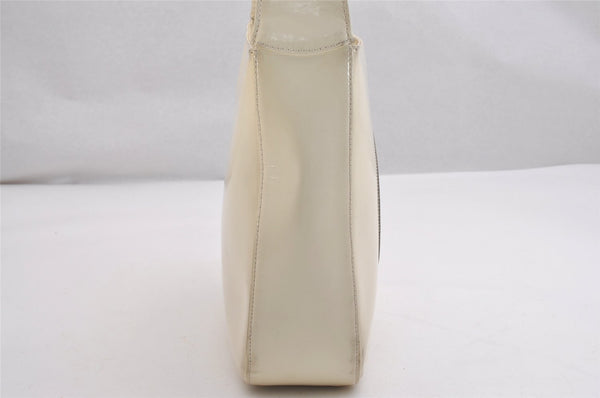 Authentic GUCCI Interlocking G Vintage Shoulder Bag Enamel White Junk 2521I