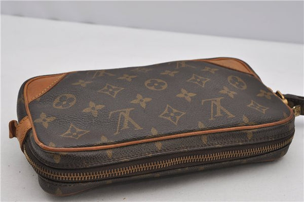 Authentic Louis Vuitton Monogram Marly Dragonne PM M51827 Clutch Hand Bag 2522F