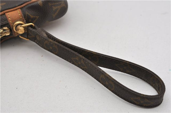 Authentic Louis Vuitton Monogram Marly Dragonne PM M51827 Clutch Hand Bag 2522F