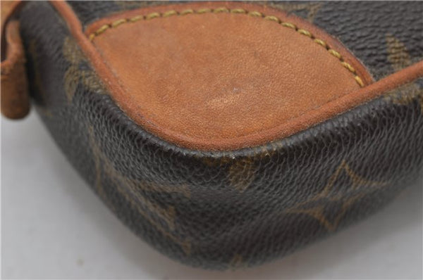 Authentic Louis Vuitton Monogram Marly Dragonne PM M51827 Clutch Hand Bag 2522F