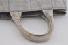 Authentic PRADA Canapa M Vintage Denim Tote Hand Bag Light Gray 2522I