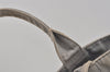 Authentic PRADA Canapa M Vintage Denim Tote Hand Bag Light Gray 2522I