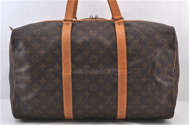 Authentic Louis Vuitton Monogram Sac Souple 45 Hand Boston Bag M41624 LV 2523D