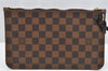 Authentic Louis Vuitton Damier Neverfull Pouch Purse Clutch Bag LV 2523I