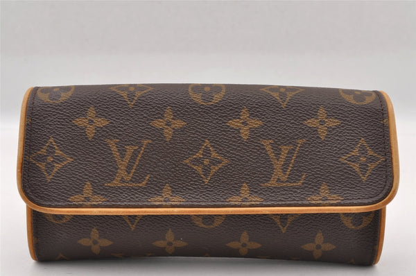 Authentic Louis Vuitton Monogram Pochette Twin PM Shoulder Bag M51854 LV 2524I