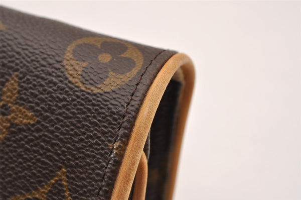 Authentic Louis Vuitton Monogram Pochette Twin PM Shoulder Bag M51854 LV 2524I