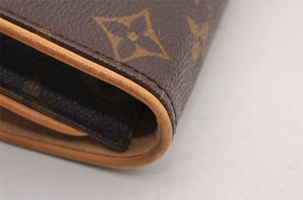 Authentic Louis Vuitton Monogram Pochette Twin PM Shoulder Bag M51854 LV 2524I