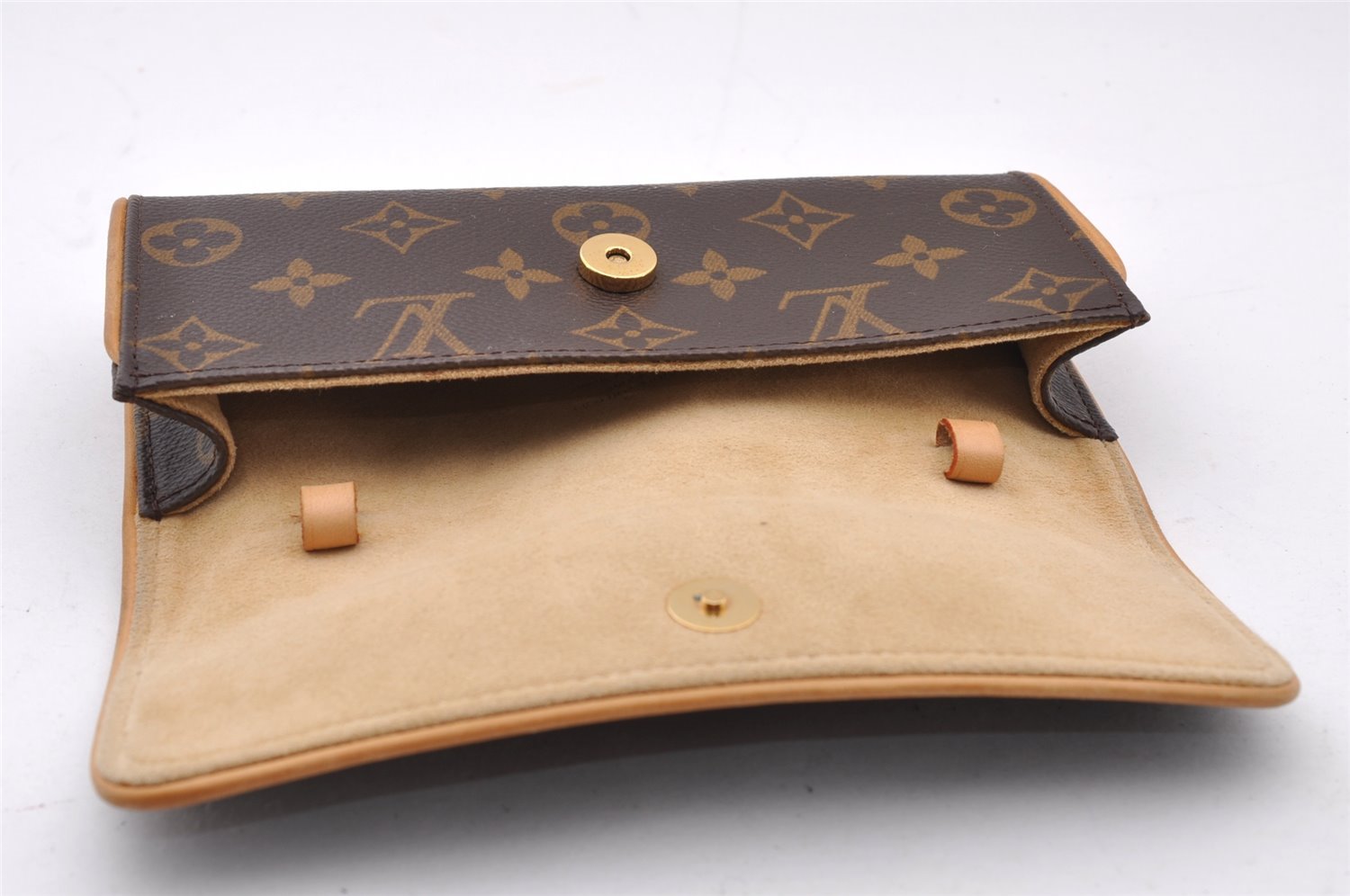 Authentic Louis Vuitton Monogram Pochette Twin PM Shoulder Bag M51854 LV 2524I