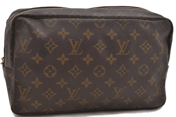 Auth Louis Vuitton Monogram Trousse Toilette 28 Clutch Bag M47522 LV Junk 2525D