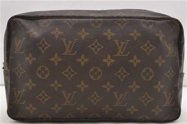 Auth Louis Vuitton Monogram Trousse Toilette 28 Clutch Bag M47522 LV Junk 2525D