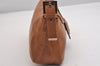 Authentic FENDI Mamma Baguette Shoulder Hand Bag Purse Leather Brown 2525I