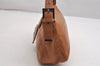 Authentic FENDI Mamma Baguette Shoulder Hand Bag Purse Leather Brown 2525I