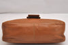 Authentic FENDI Mamma Baguette Shoulder Hand Bag Purse Leather Brown 2525I