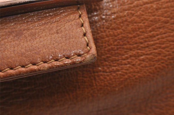 Authentic FENDI Mamma Baguette Shoulder Hand Bag Purse Leather Brown 2525I