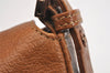 Authentic FENDI Mamma Baguette Shoulder Hand Bag Purse Leather Brown 2525I