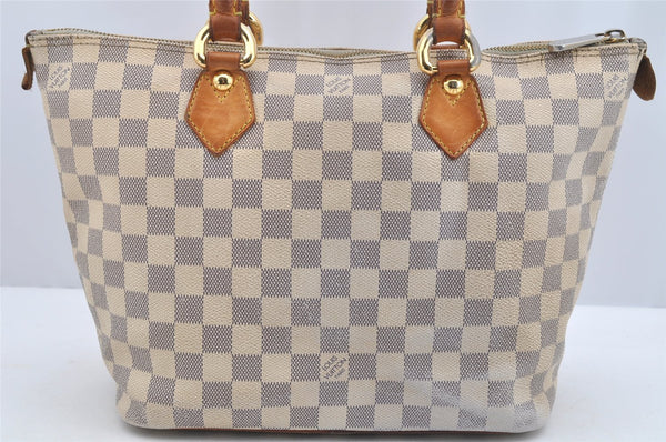 Authentic Louis Vuitton Damier Azur Saleya PM Shoulder Tote Bag N51186 LV 2527I