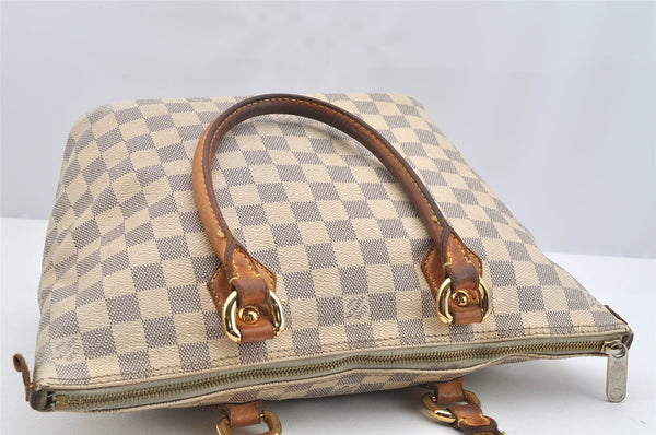 Authentic Louis Vuitton Damier Azur Saleya PM Shoulder Tote Bag N51186 LV 2527I