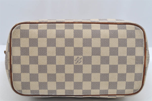 Authentic Louis Vuitton Damier Azur Saleya PM Shoulder Tote Bag N51186 LV 2527I