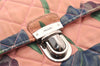 Authentic PRADA Flower Nylon Tessuto Saffiano Leather Shoulder Bag Pink 2528I